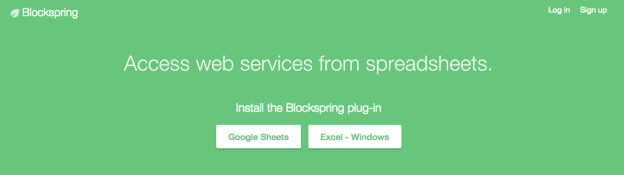 Webservices direkt in Google Spreadsheets integrieren mit Blockspring