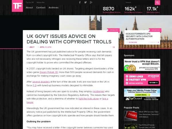 https://torrentfreak.com/uk-govt-issues-advice-on-dealing-with-copyright-trolls-160408/?utm_source=feedburner