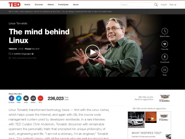 http://www.ted.com/talks/linus_torvalds_the_mind_behind_linux?utm_source=newsletter_daily