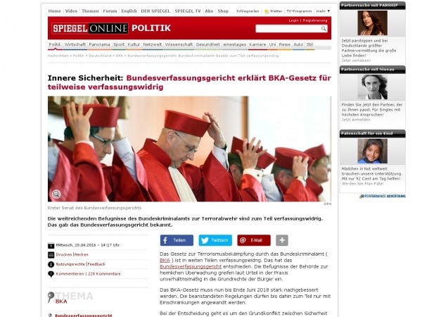http://www.spiegel.de/politik/deutschland/bundesverfassungsgericht-erklaert-bka-gesetz-fuer-teilweise-verfassungswidrig-a-1088195.html