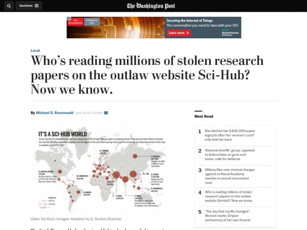 https://www.washingtonpost.com/news/local/wp/2016/04/28/whos-reading-millions-of-stolen-research-papers-on-the-outlaw-site-sci-hub-now-we-know/