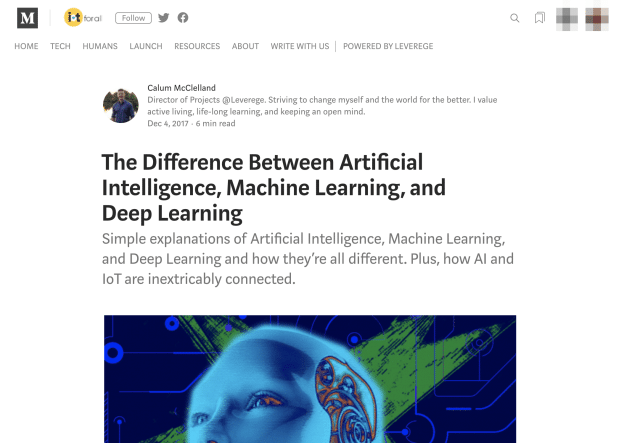 The Difference Between Artificial Intelligence, Machine Learning, and Deep Learning