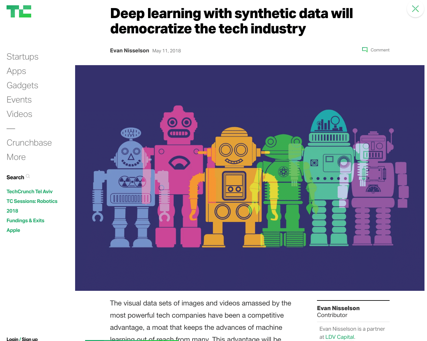 Deep_learning_with_synthetic_data_will_democratize_the_tech_industry___TechCrunch