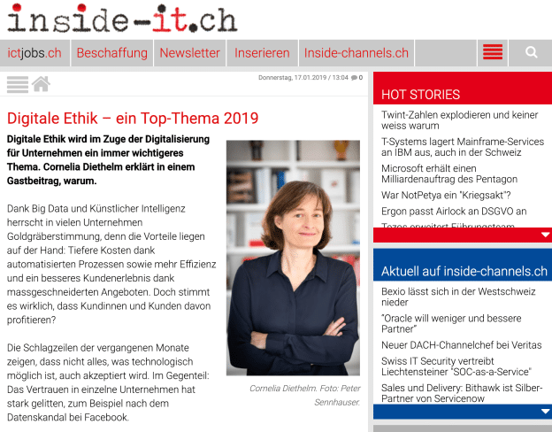 Digitale Ethik wird zum Thema