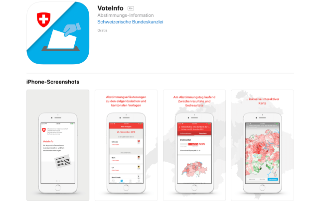 VoteInfo – App für Abstimmungsdaten von Bund und Kantonen