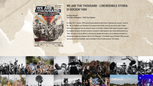 We are the thousand - Filmplakat und Bilder von Menschen an Konzerten