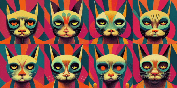 Funky Cat 70s oder die faszinierende Welt der K.I.-basierten Bild-Generatoren