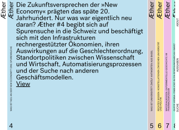 Aether – Online Zeitschrift im Bereich von Wissenschaft, Technik und Gesellschaft