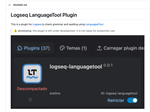 Logseq LanguageTool Plugin