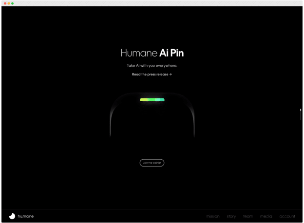Humane AI Pin – Waitlist