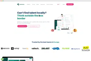 Screenshot WorkMotion Website - 22. Januar 2024