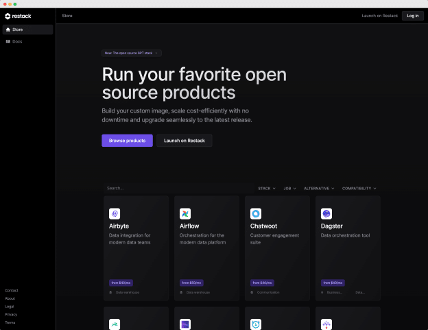 Restack – Cloud Plattform für Open Source Anwendungen