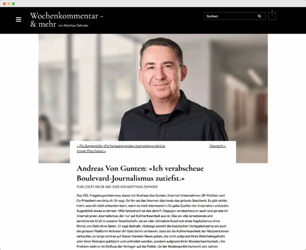 «Es gibt jede Sekunde tausend Quellen der Inspiration.»