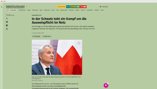 In der Schweiz tobt ein Kampf um die Ausweispflicht im Netz – Link