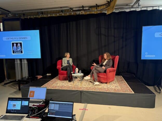 Diethelm und Genner am RefLab Podcast-Festival