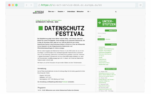 Datenschutzfestival am 28. November 2025